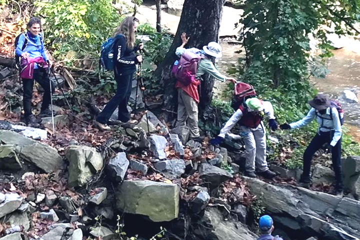 WB Hikers on Potomac Heritage Trail